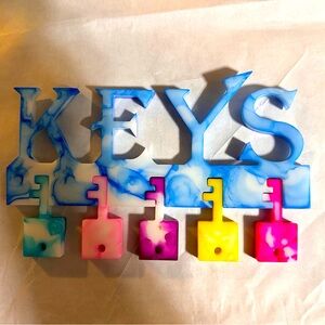 Resin key holder
